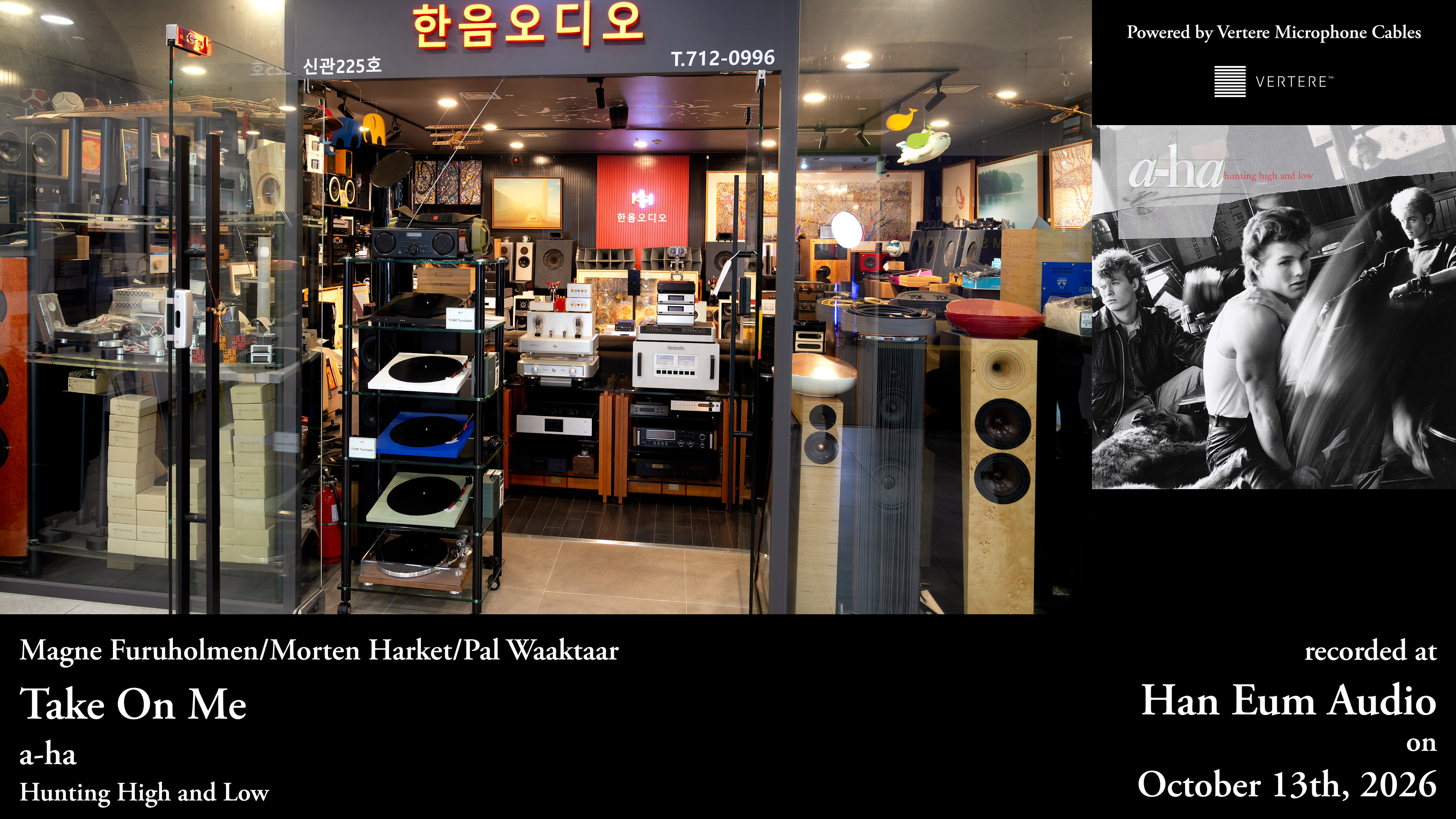 The Jean Maurer and Wattson system prepared for the a-ha recording session at Han Eum Audio
