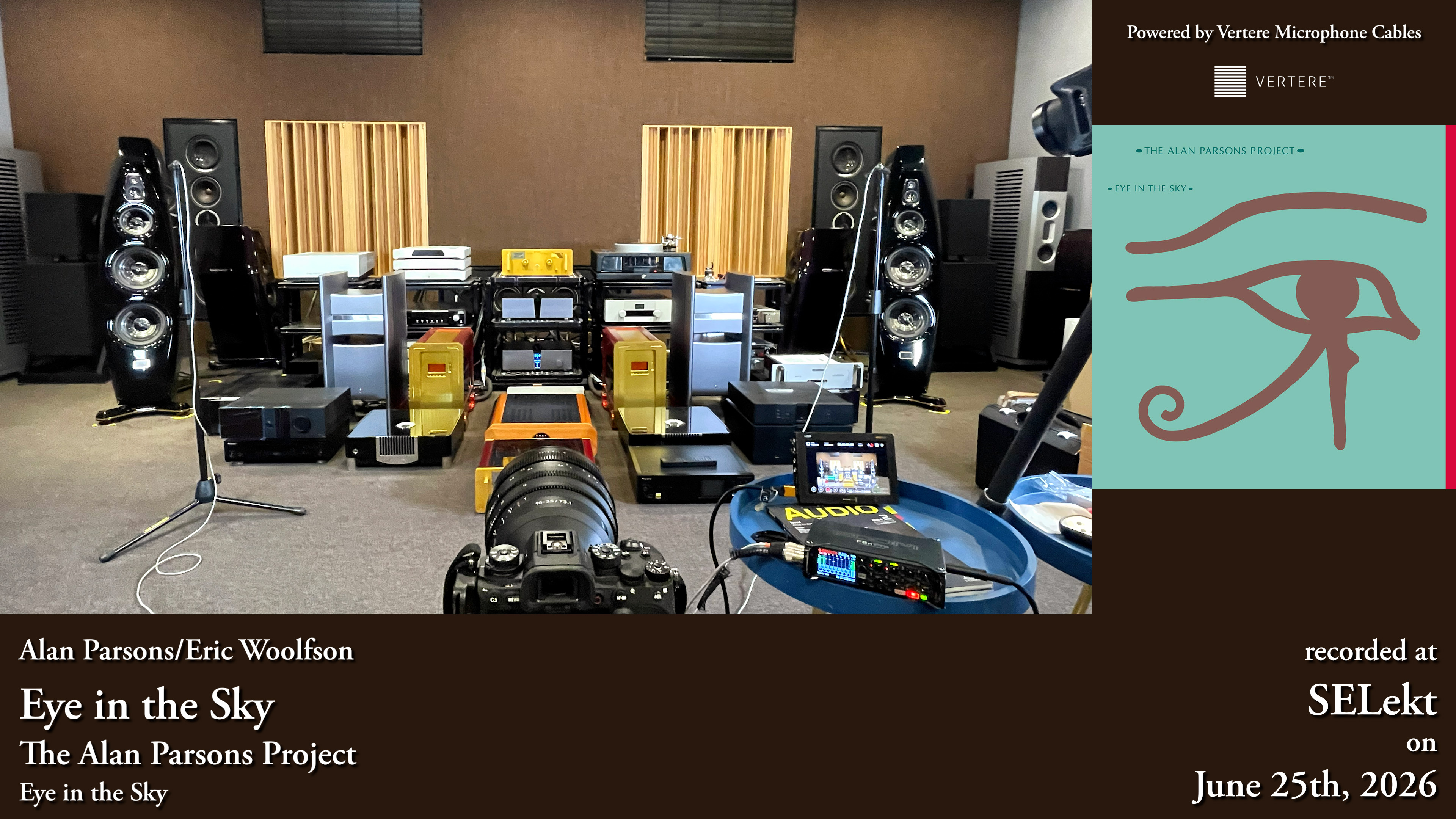 The SELekt playback system and HFI recording setup for The Alan Parsons Project’s Eye in the Sky