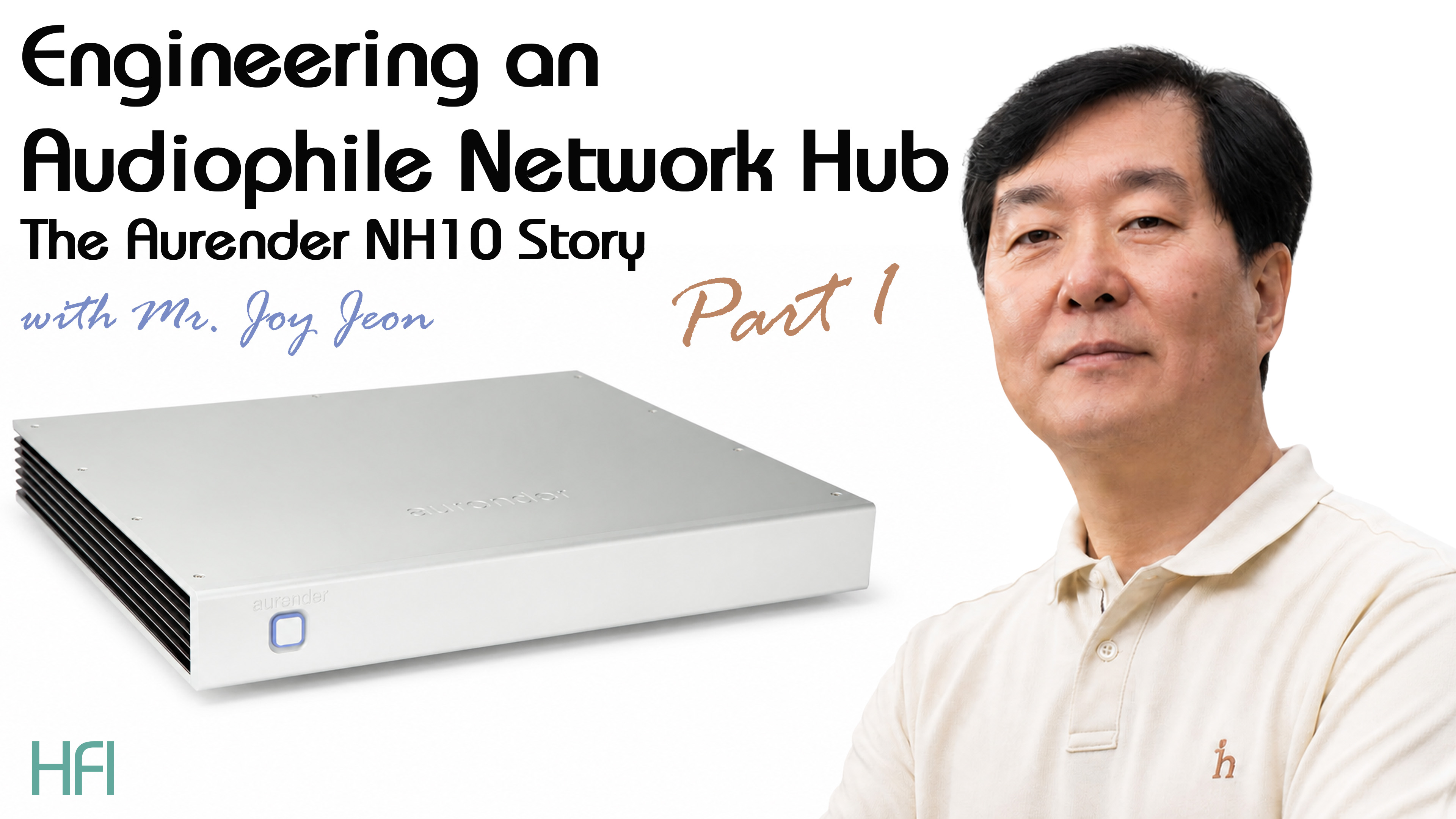 Jeon Jin-woo discussing the Aurender NH10 at Aurender headquarters