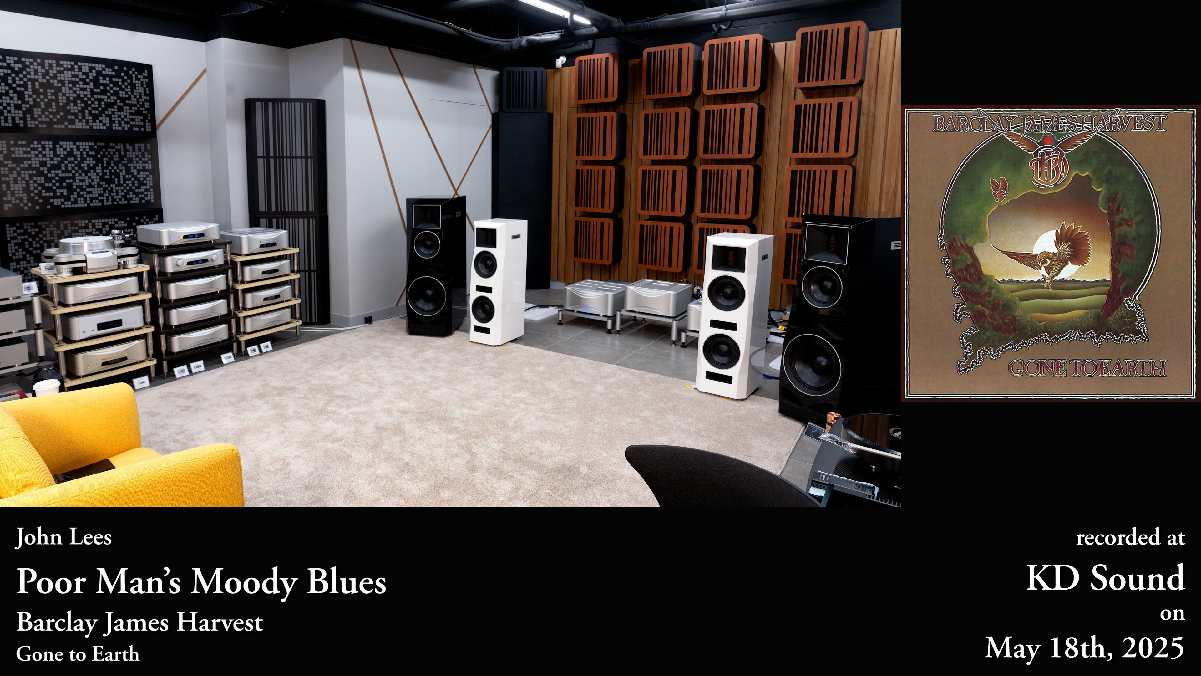 HiFi Immersion title image for Barclay James Harvest’s Poor Man’s Moody Blues system-recording session at KD Sound