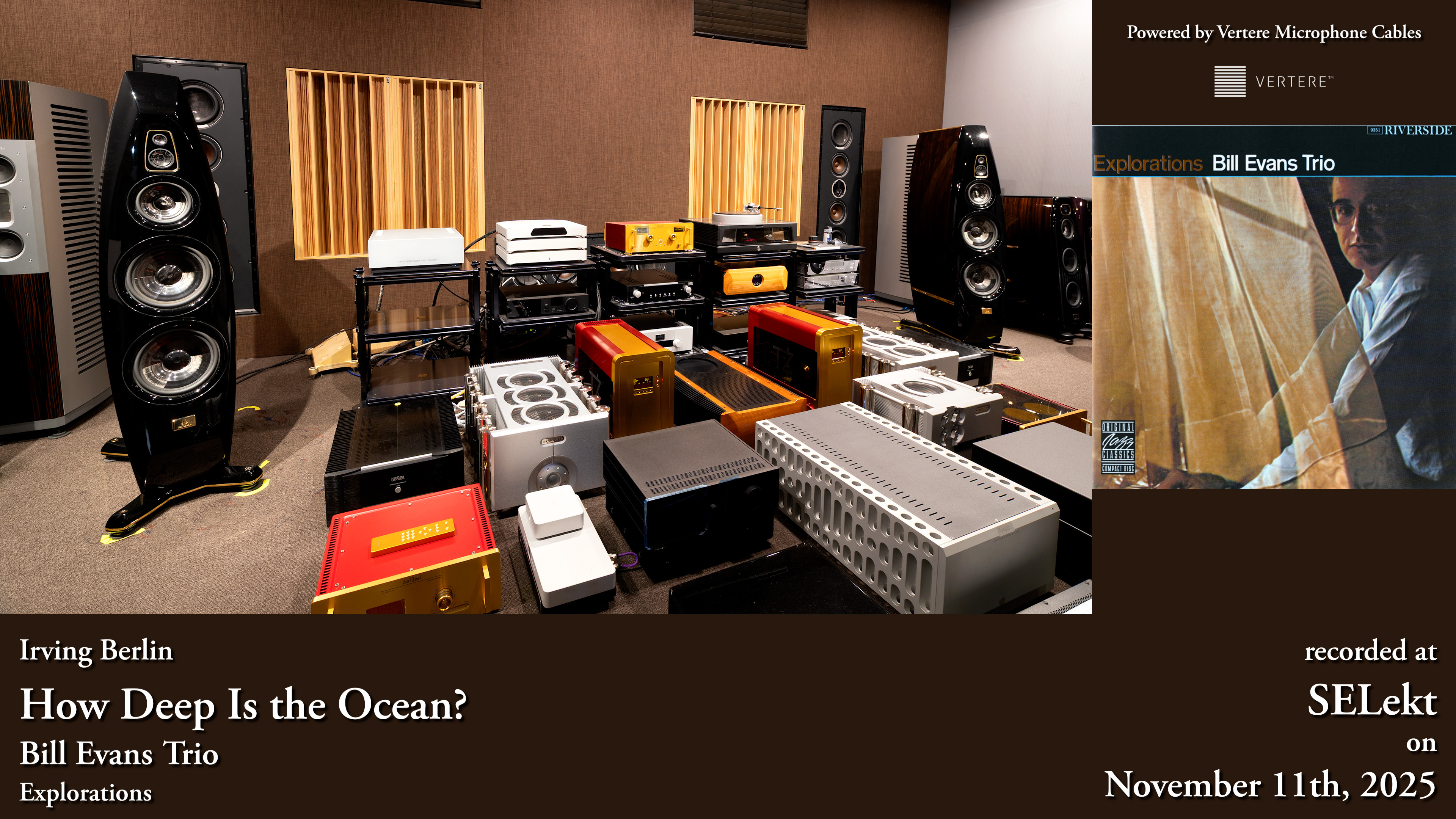 The Laufer, MSB, darTZeel and Kharma system used for Bill Evans at SELekt