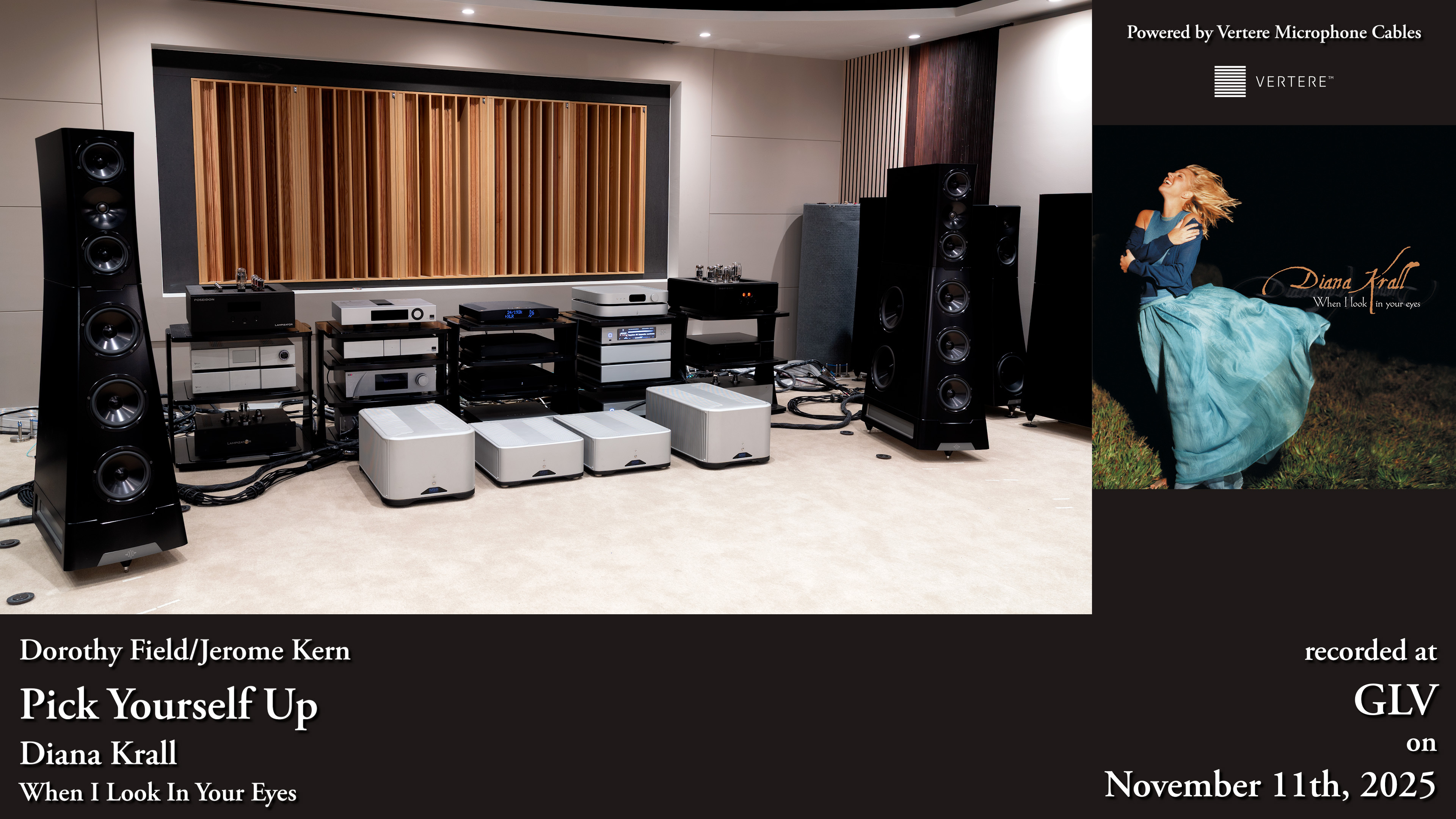 The Aurender, MSB and YG Acoustics system prepared for Diana Krall’s Pick Yourself Up at GLV