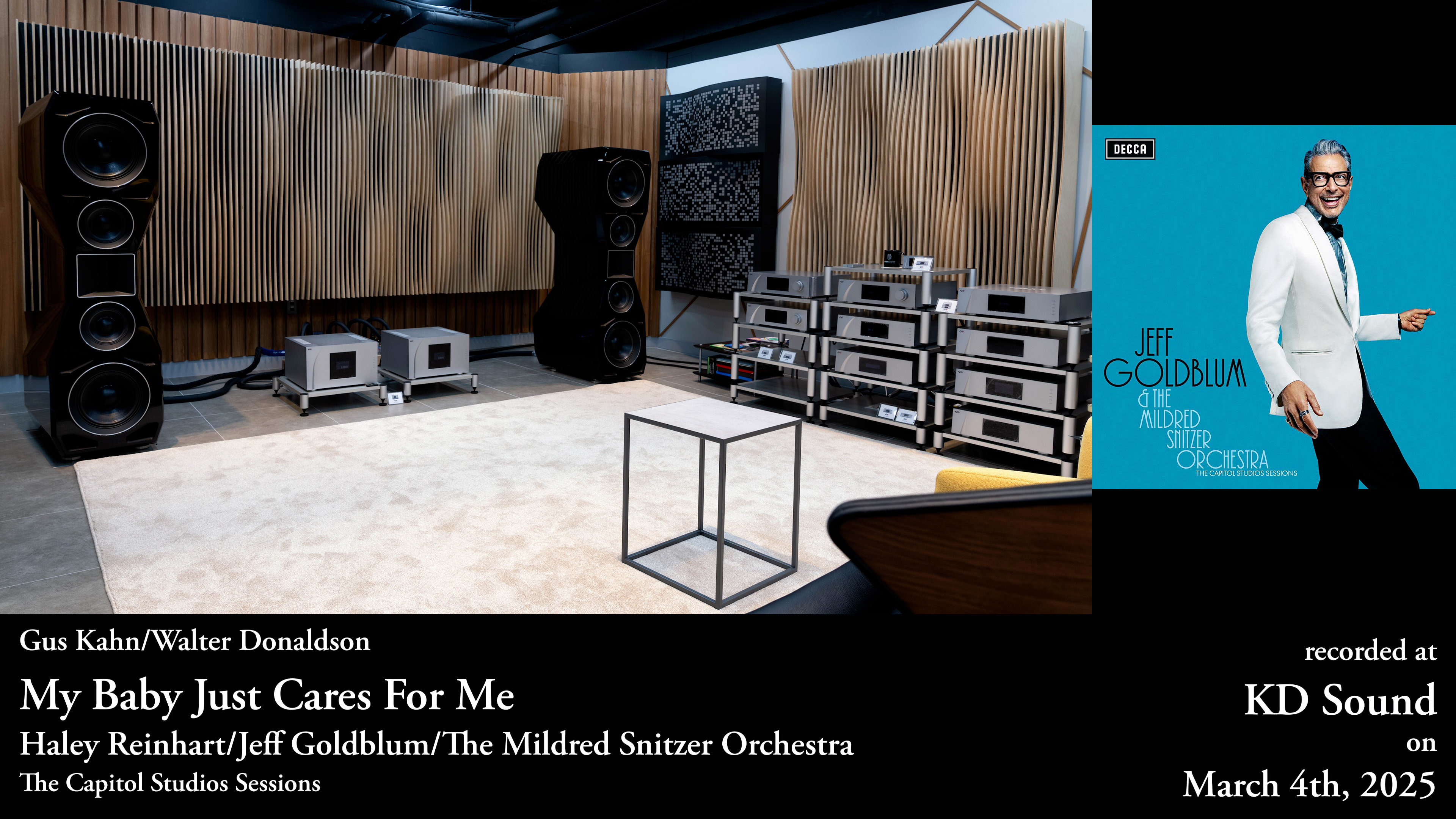 HiFi Immersion title image for Haley Reinhart and Jeff Goldblum performing My Baby Just Cares For Me through the CH Precision and Göbel system at KD Sound
