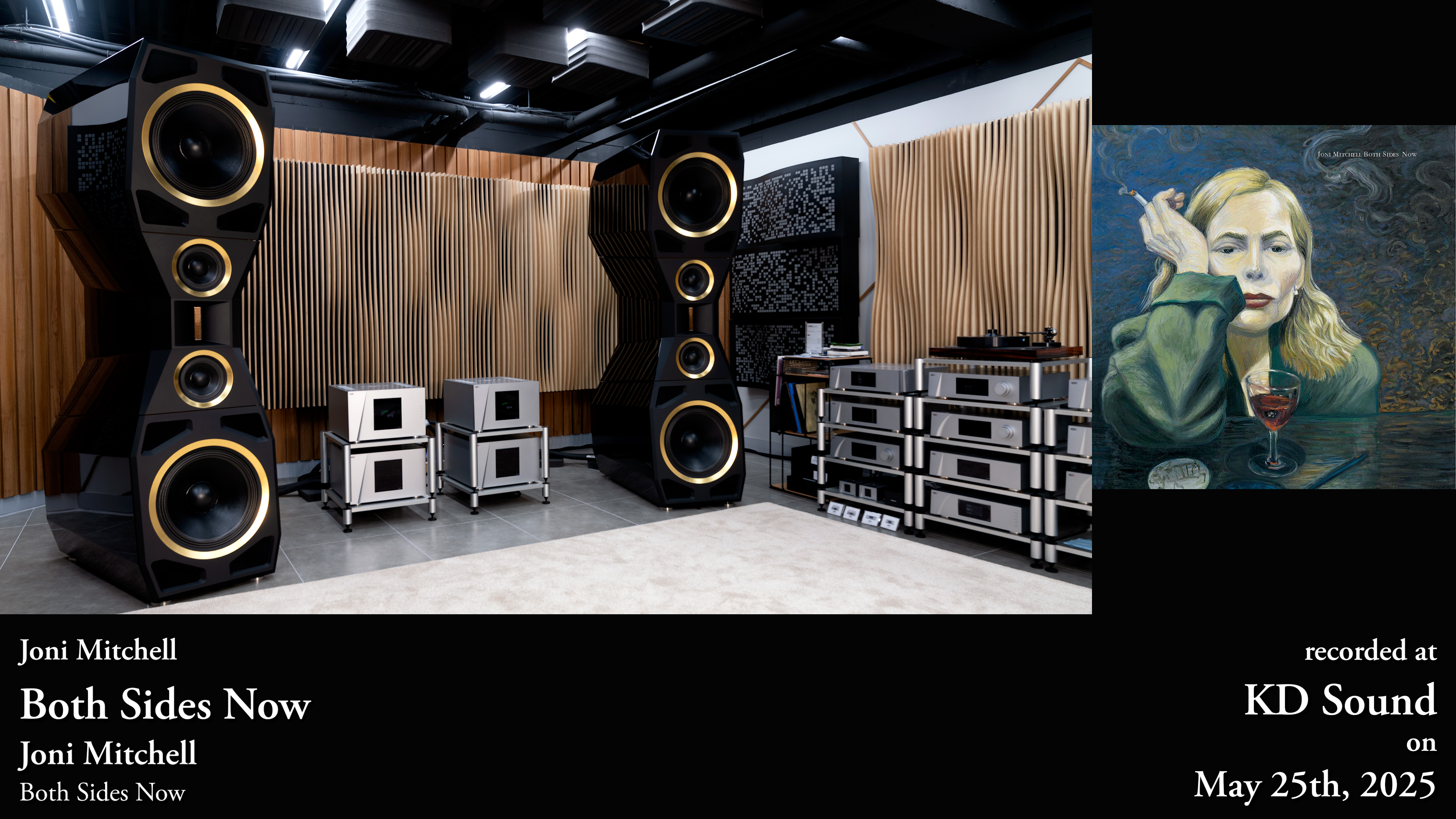 HiFi Immersion title image for Joni Mitchell’s Both Sides Now recorded with the Göbel Divin Majestic and CH Precision system at KD Sound