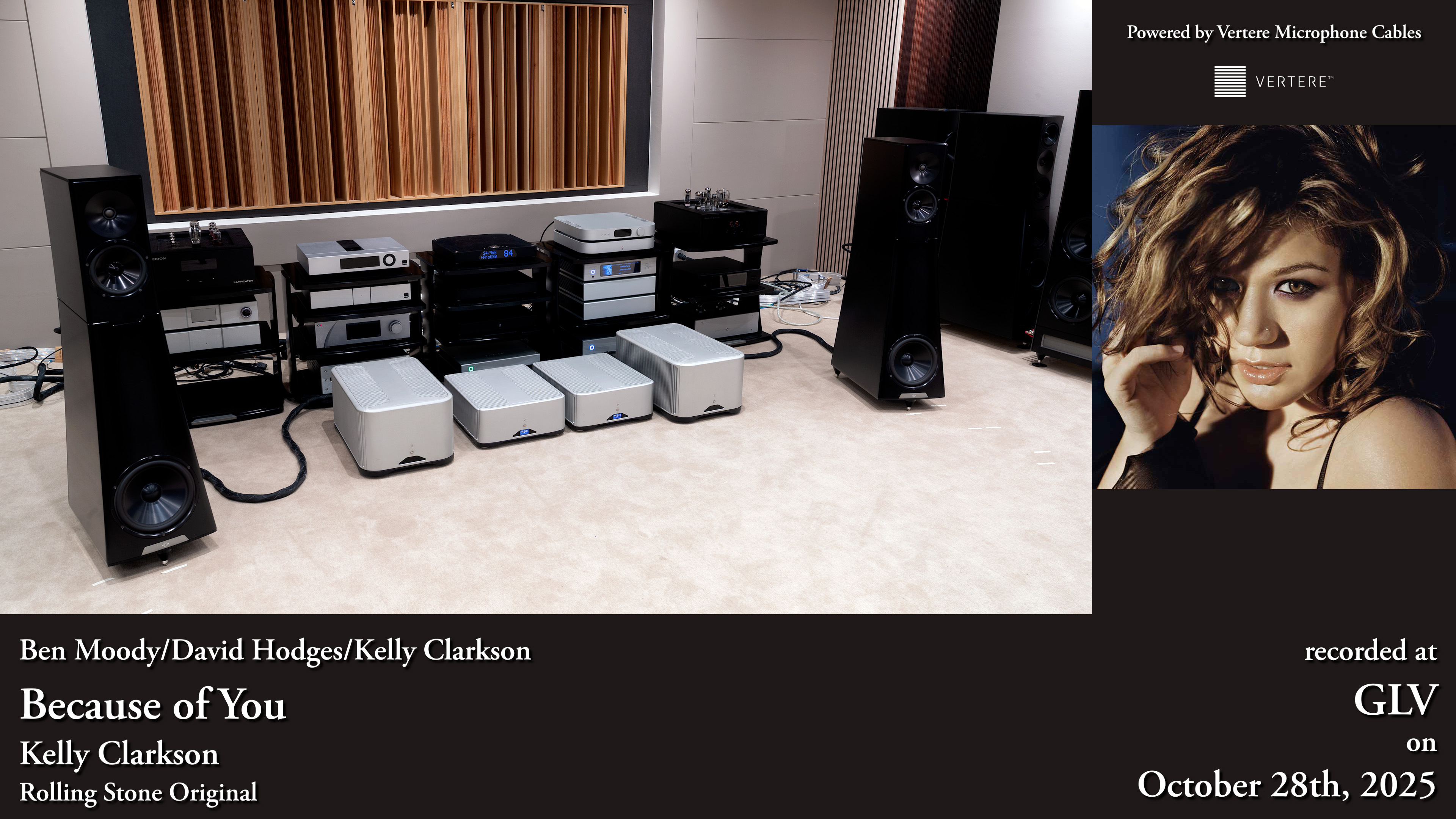 HiFi Immersion title image for Kelly Clarkson’s Because of You system-recording session at GLV
