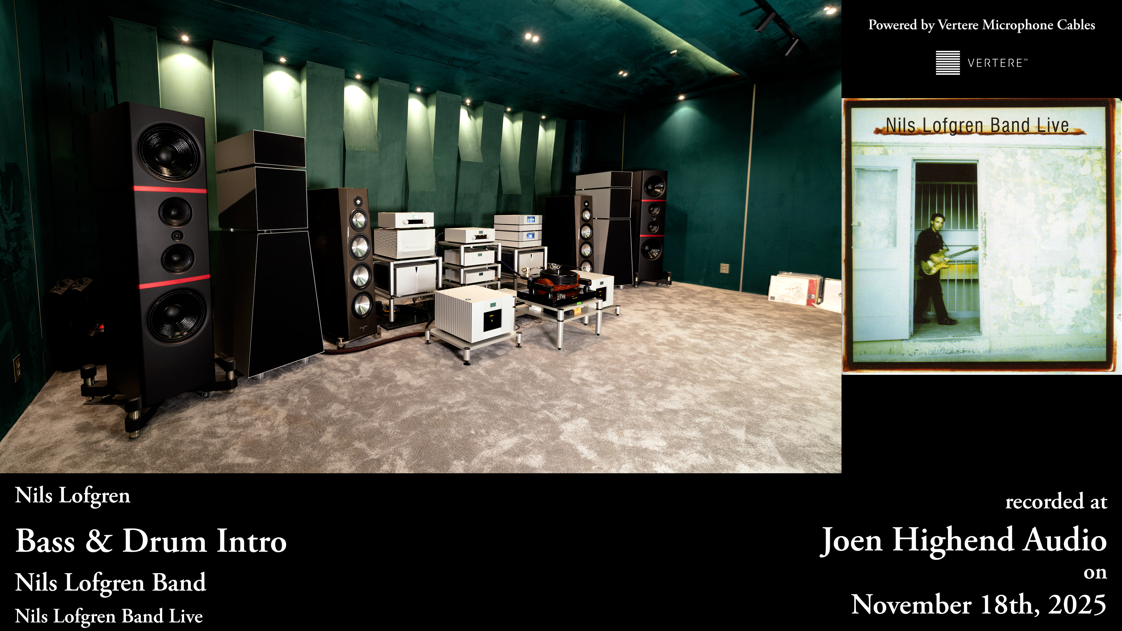 The Goldmund and Métronome listening system used for Nils Lofgren Band Live