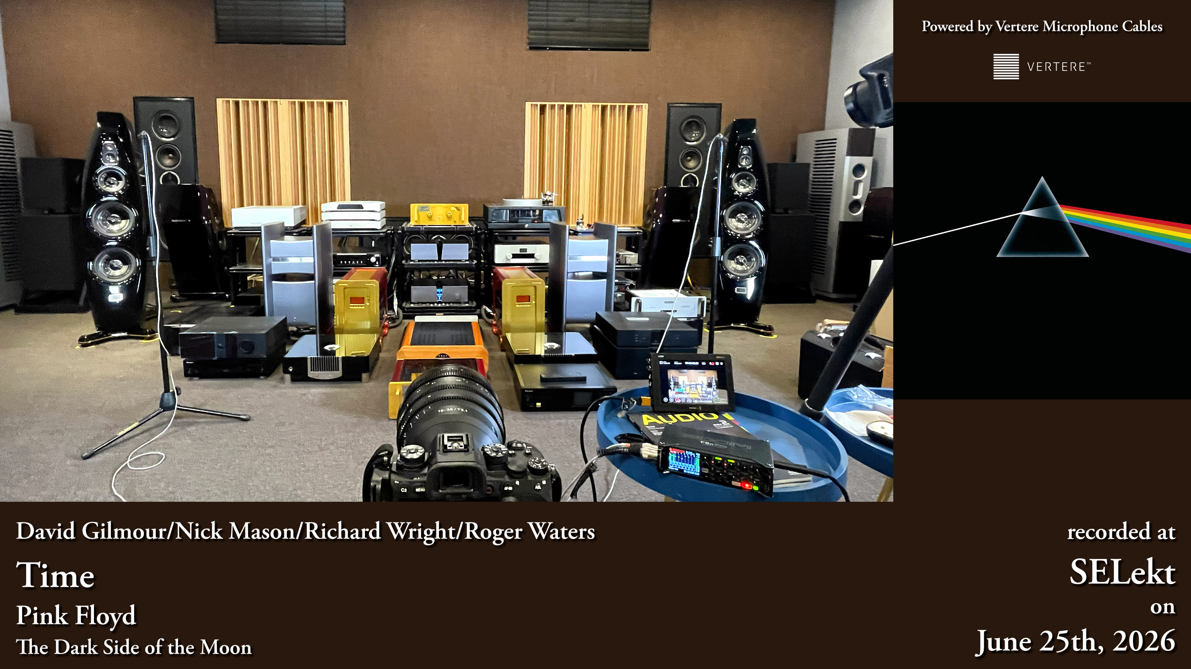 The Laufer, MSB, Halcro and Kharma system and HFI recording setup used for Pink Floyd’s Time at SELekt