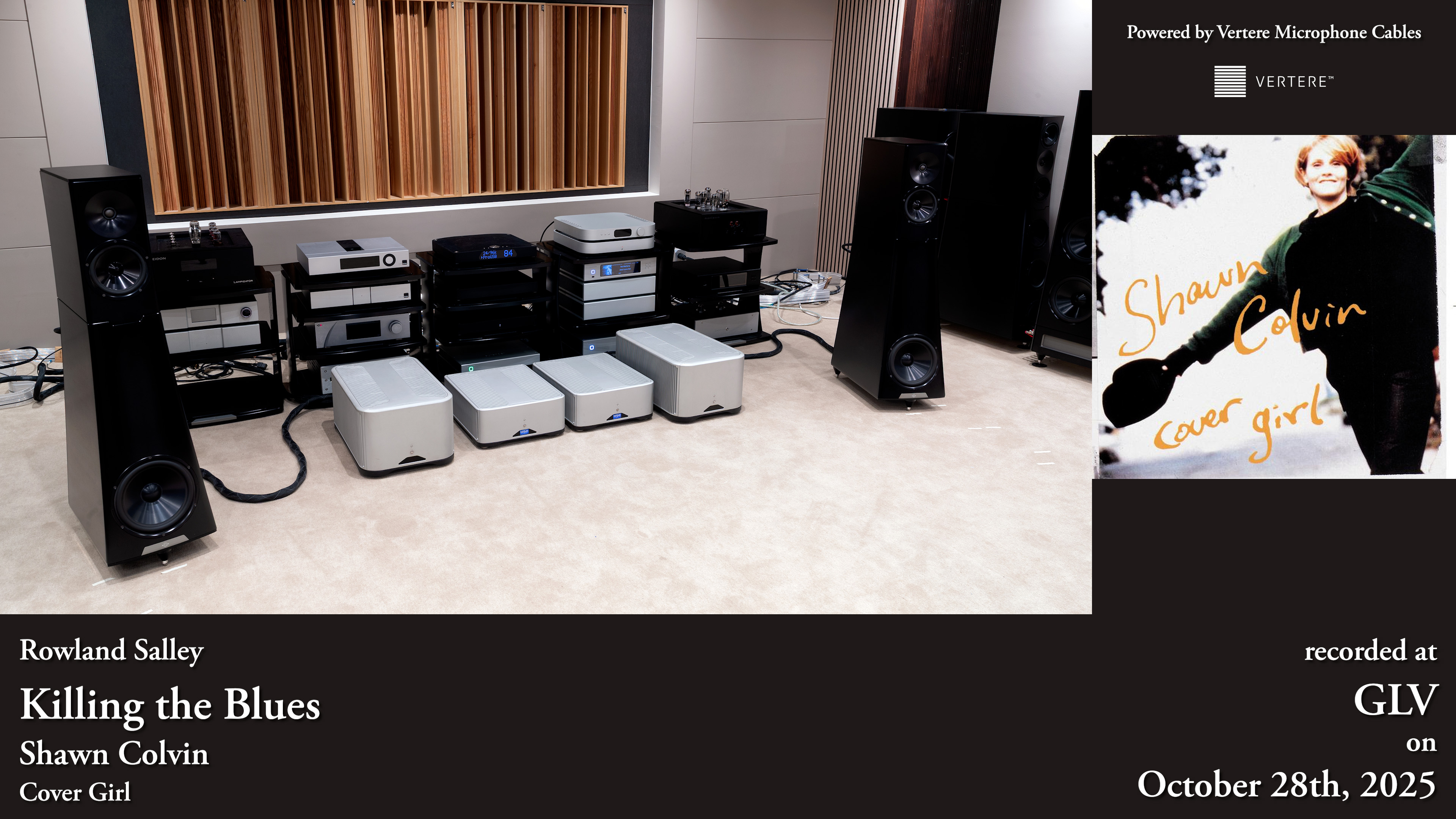 Shawn Colvin Killing the Blues title image prepared by HiFi Immersion for the GLV system-recording session